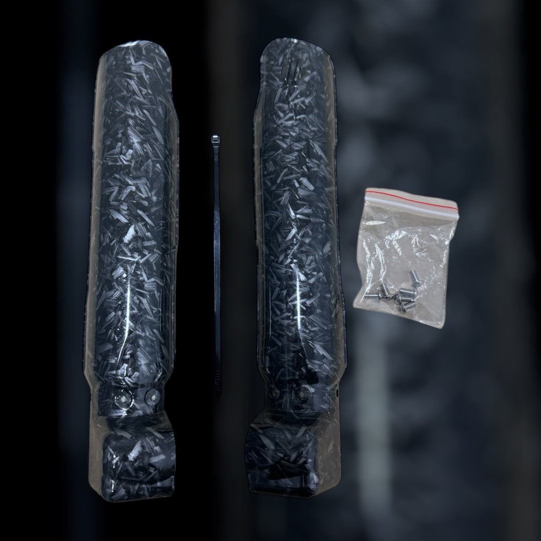 FORK GUARDS/ FORGED CARBON